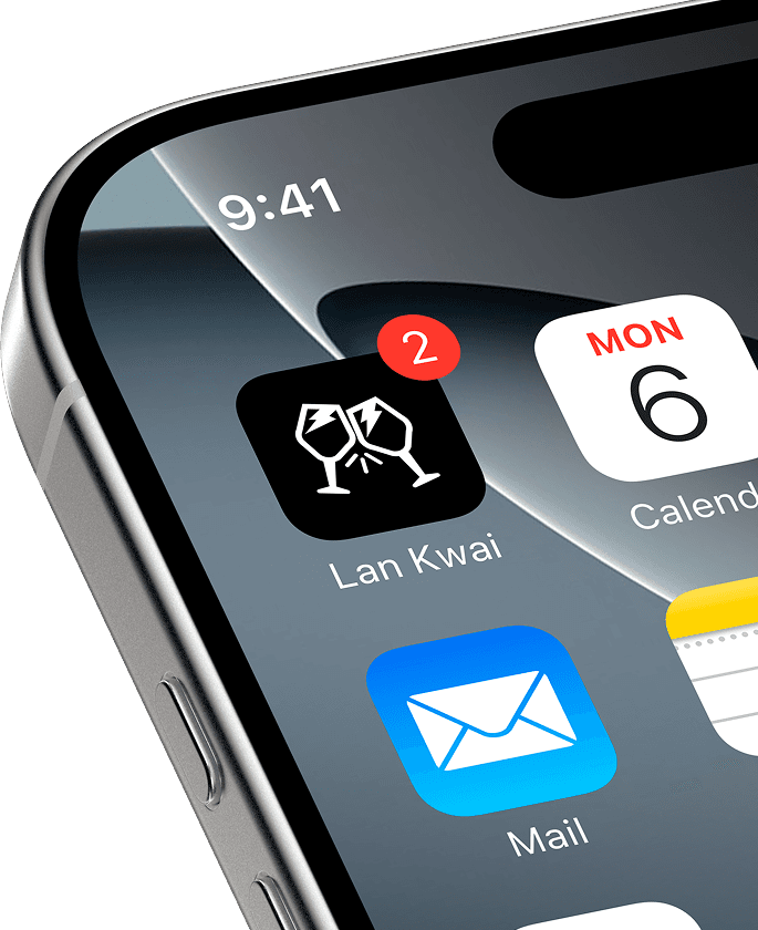 Lan Kwai App on smartphone